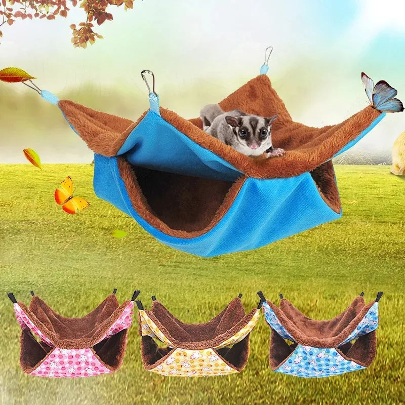 Solid Color Winter Pet Hammock Double Layer - MyPetDollar.com