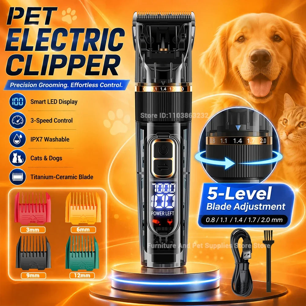 Electric Pet Grooming Clipper with Smart - MyPetDollar.com