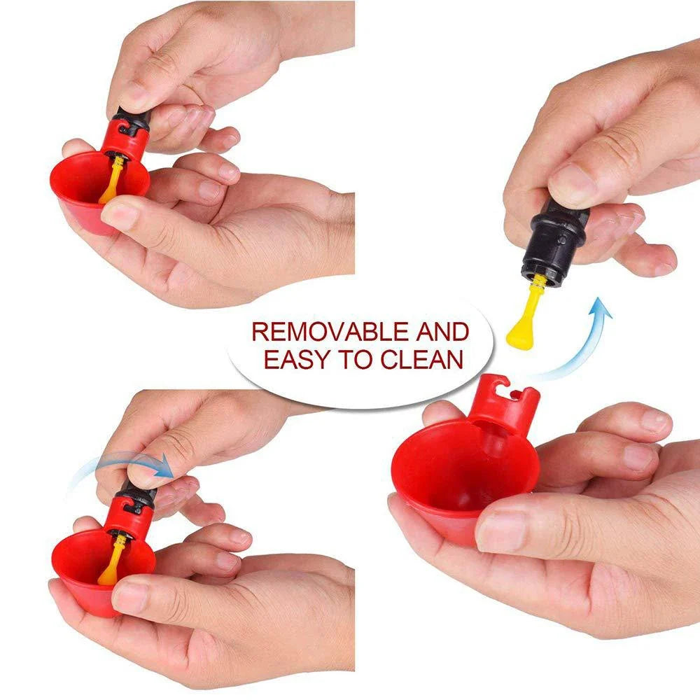 Farm Automatic Quail Drinker Plastic Chicken - MyPetDollar.com