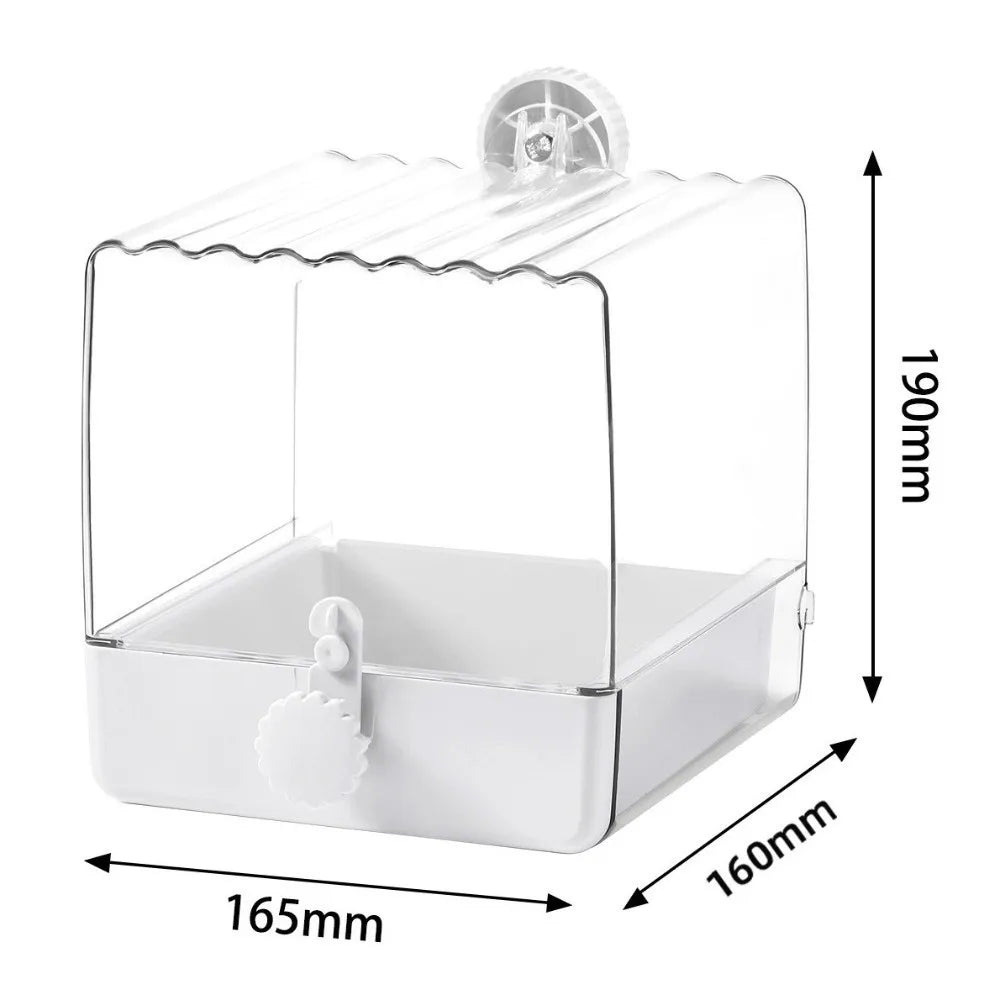 2 in 1 Bird Hanging Bathtub Drawer Design Transparent Food – 4 Colors