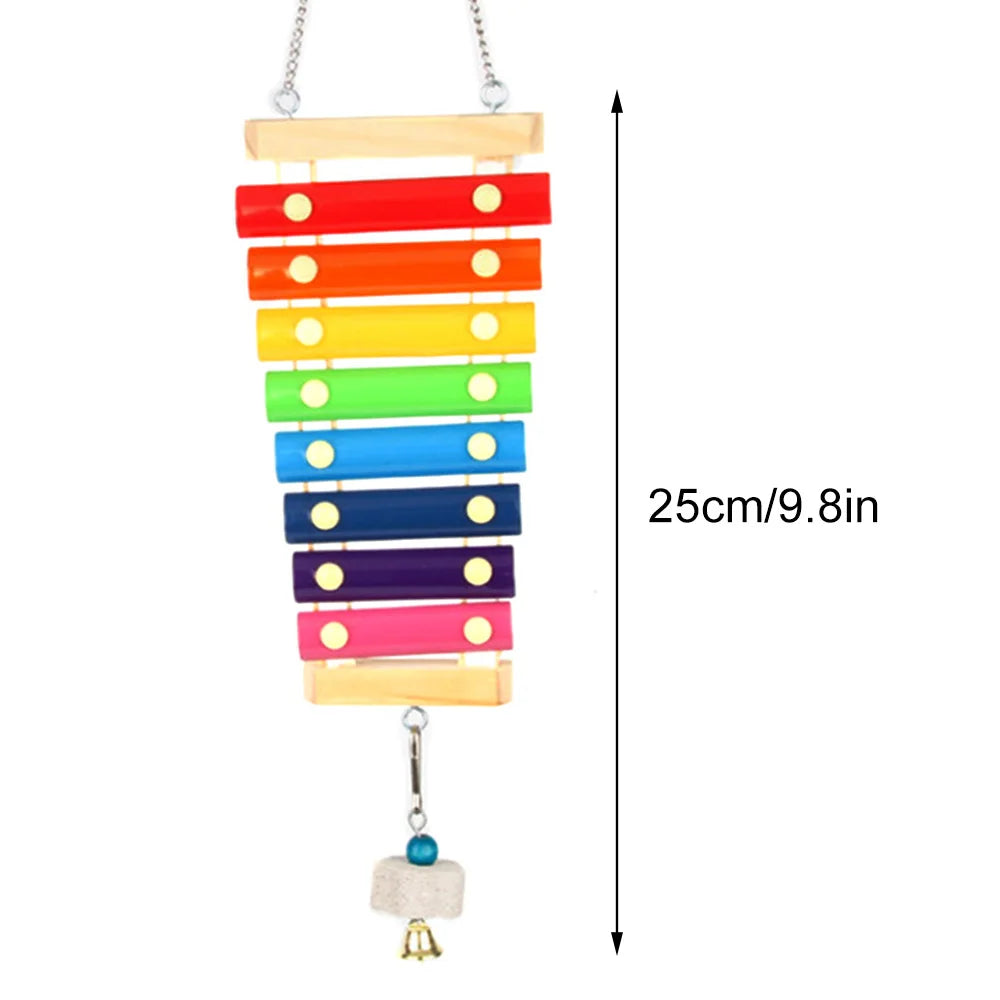 Wood Chewing Foraging Toys Chicken Set – 3 Colors