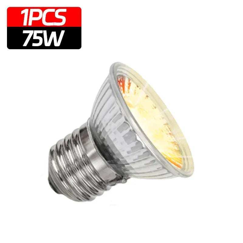 25 50 75w UVA UVB Reptile Lamp Bulb Turtle Basking UV Light – 9 Colors