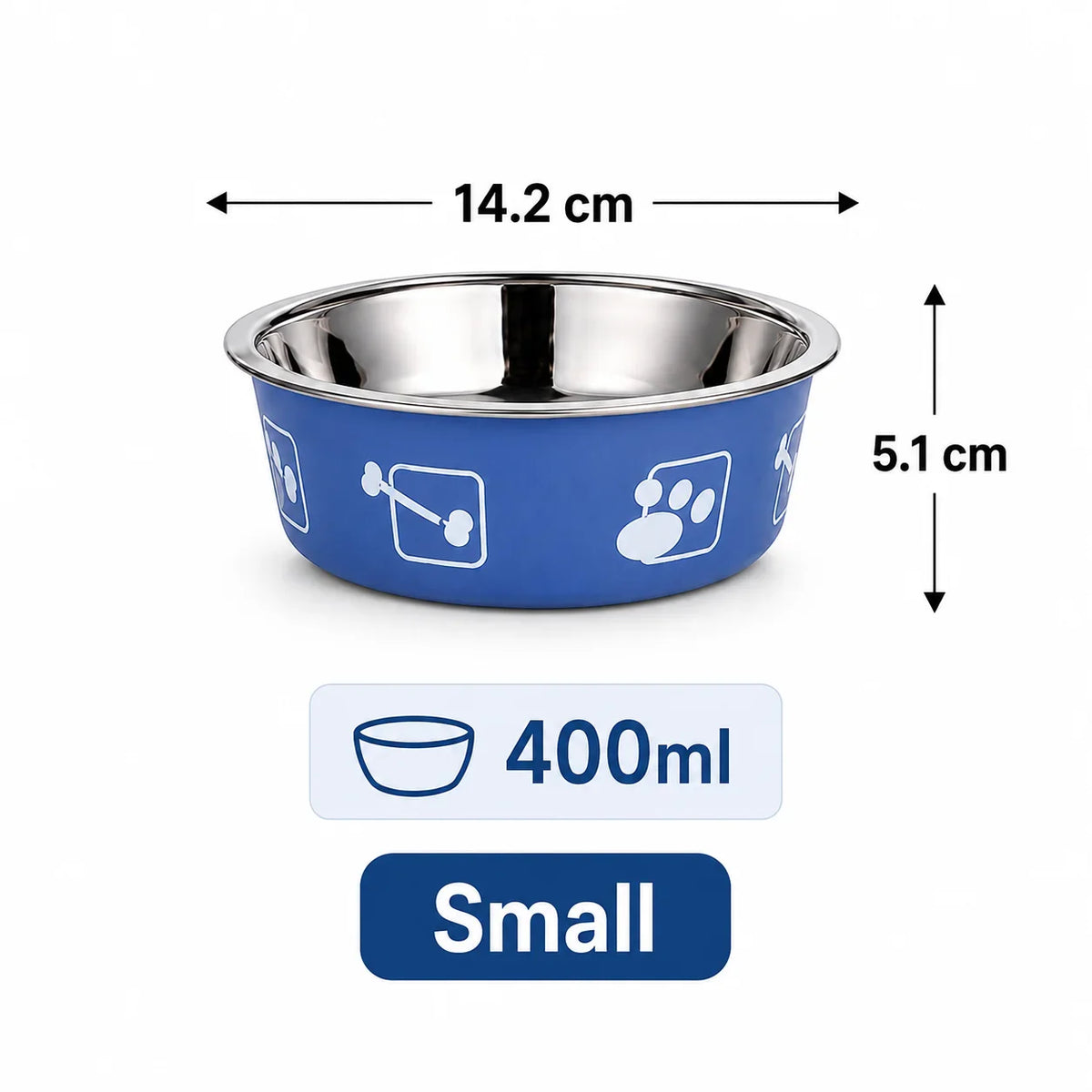 Stainless Steel Pet Bowl Thickened Anti Slip - MyPetDollar.com
