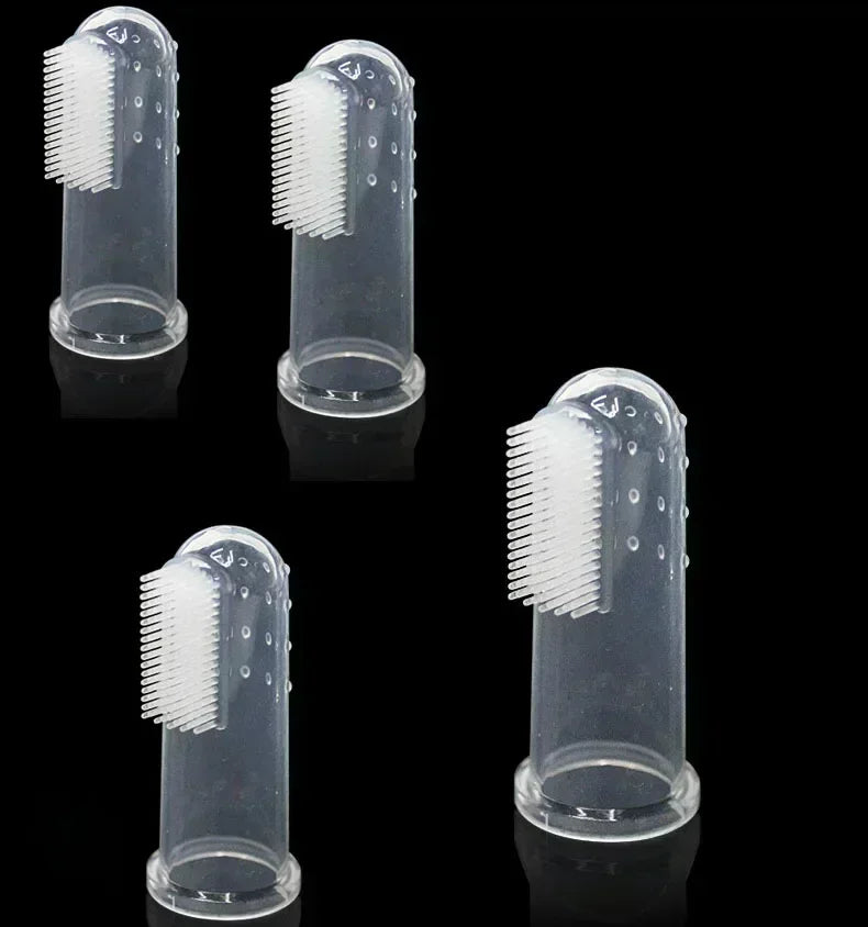 Super Soft Pet Finger Toothbrush Dog Grooming Brush