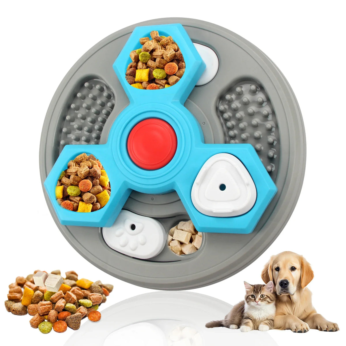 2-Layers Dog Puzzle Toys Slow Feeder Food - MyPetDollar.com