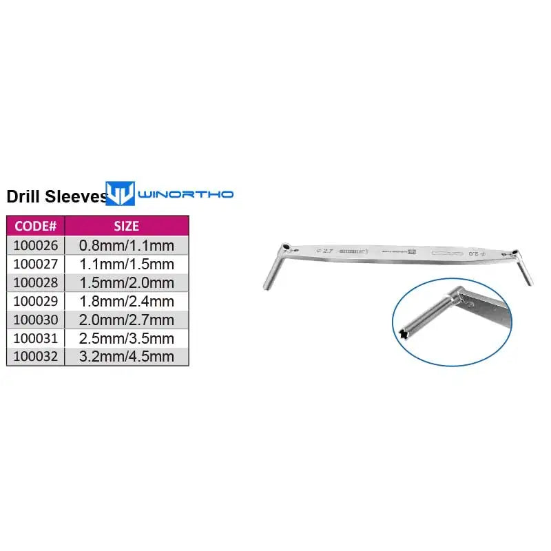 drill sleeves guide locking veterinary - MyPetDollar.com