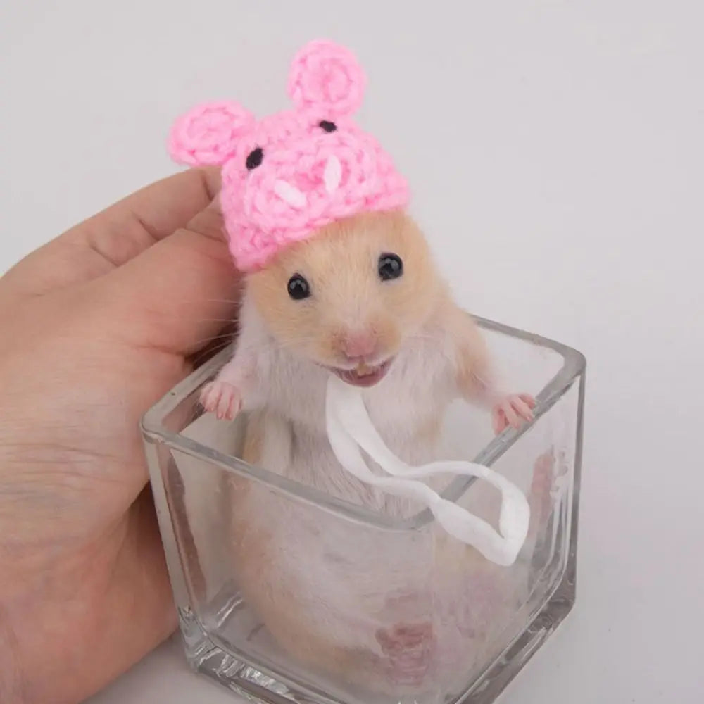 Portable Cartoon Hamster Hat Handmade Soft - MyPetDollar.com