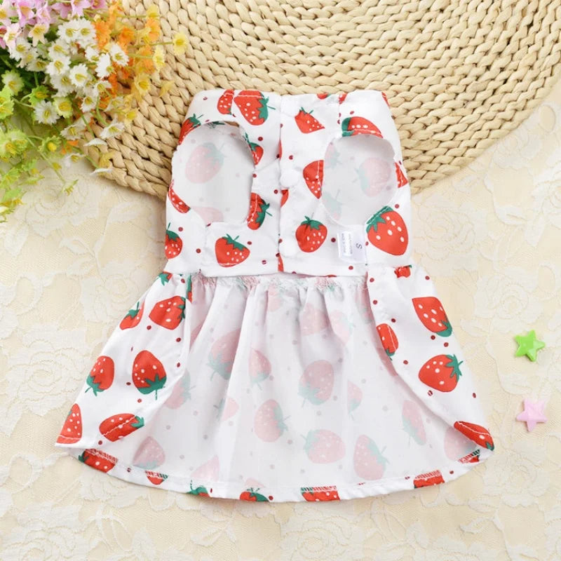 4pcs Dog Princess Dress Summer Kitten Pet - MyPetDollar.com