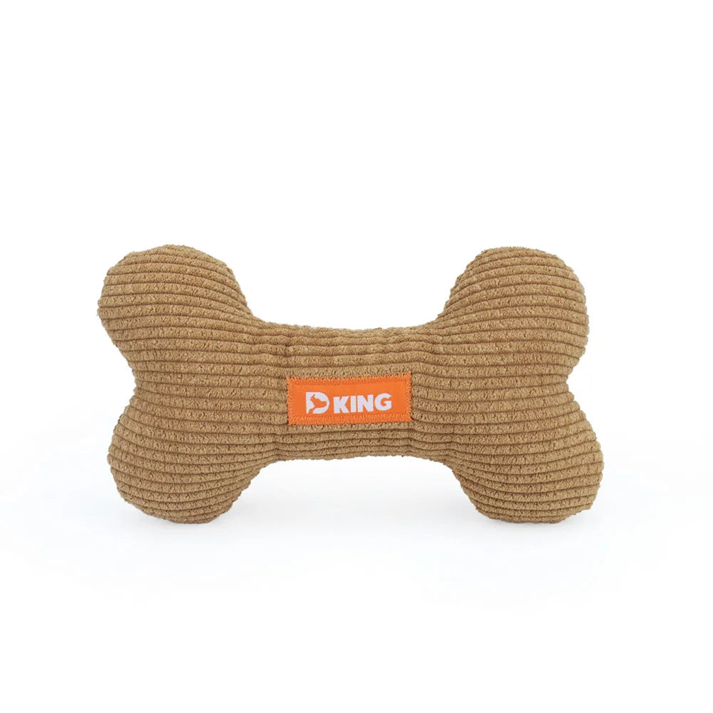 Interactive Bone Small Dog Toy Puppy Plush Pet Squeak – 3 Colors