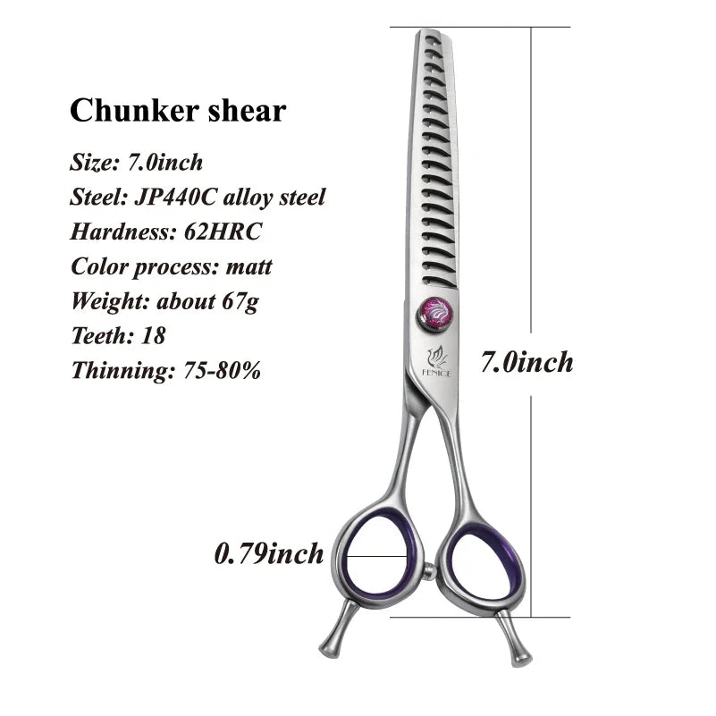 Fenice 7.0 8.0inch Professional Dog Grooming Scissors – 11 Colors