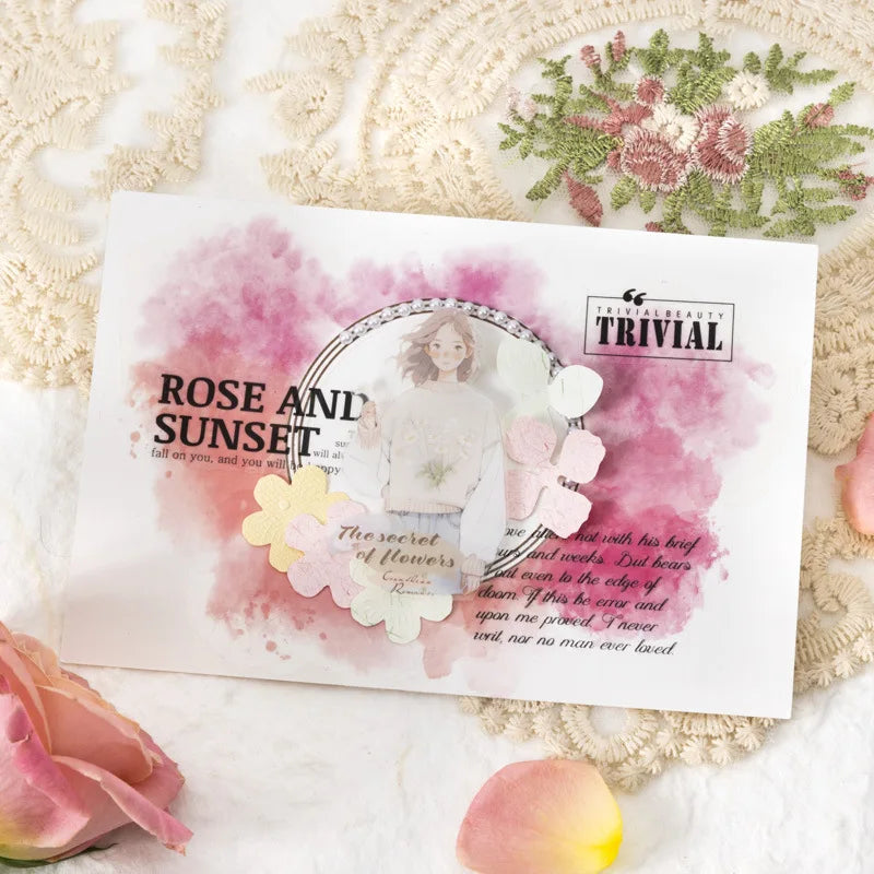 1roll Romantic English die cut tape PET - MyPetDollar.com