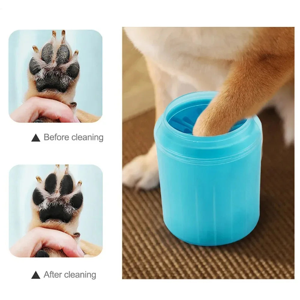 Custom Logo Soft Silicone Dog Paw Cleaner - MyPetDollar.com
