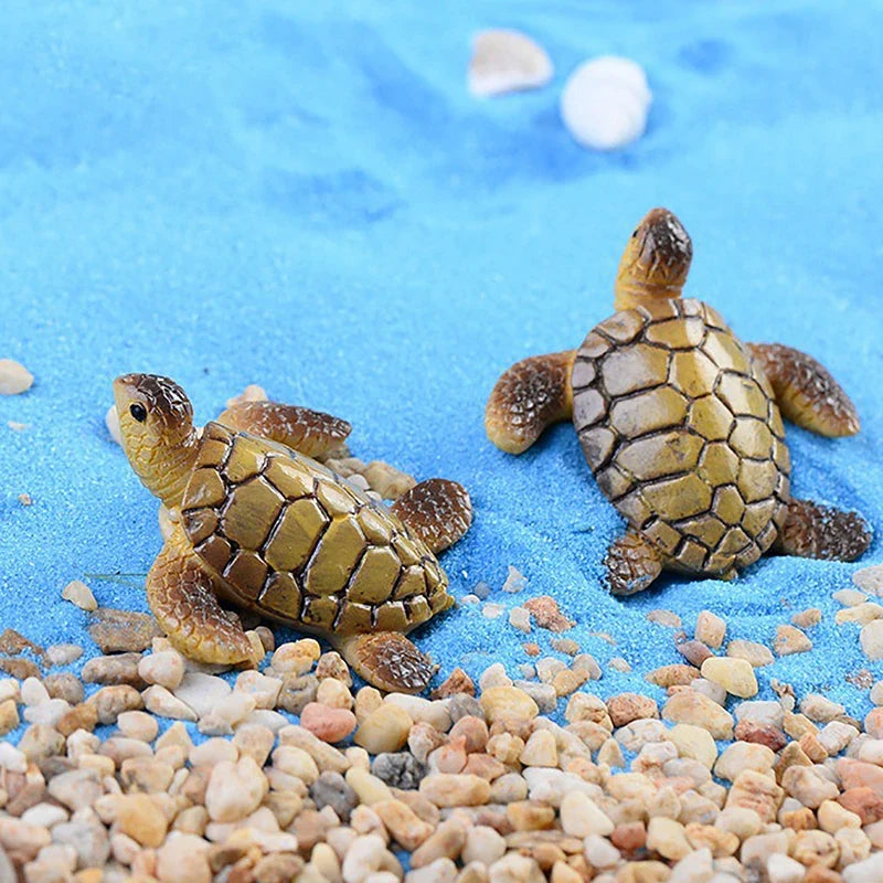 1PC Mini Sea Turtle Model Resin Aquarium - MyPetDollar.com