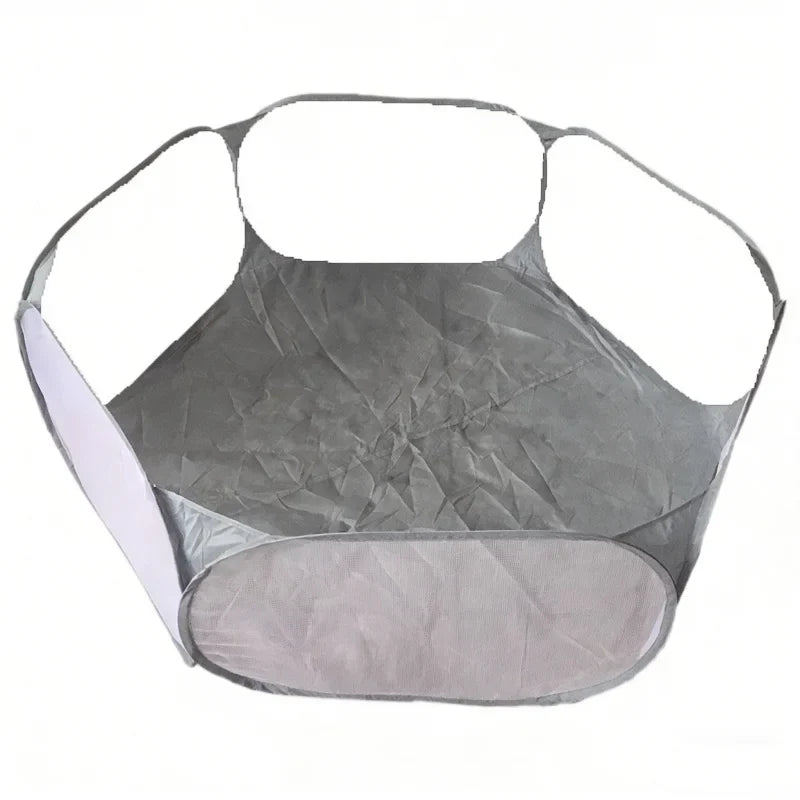 Foldable Open Pet Playpen Portable Transparent Enclosure