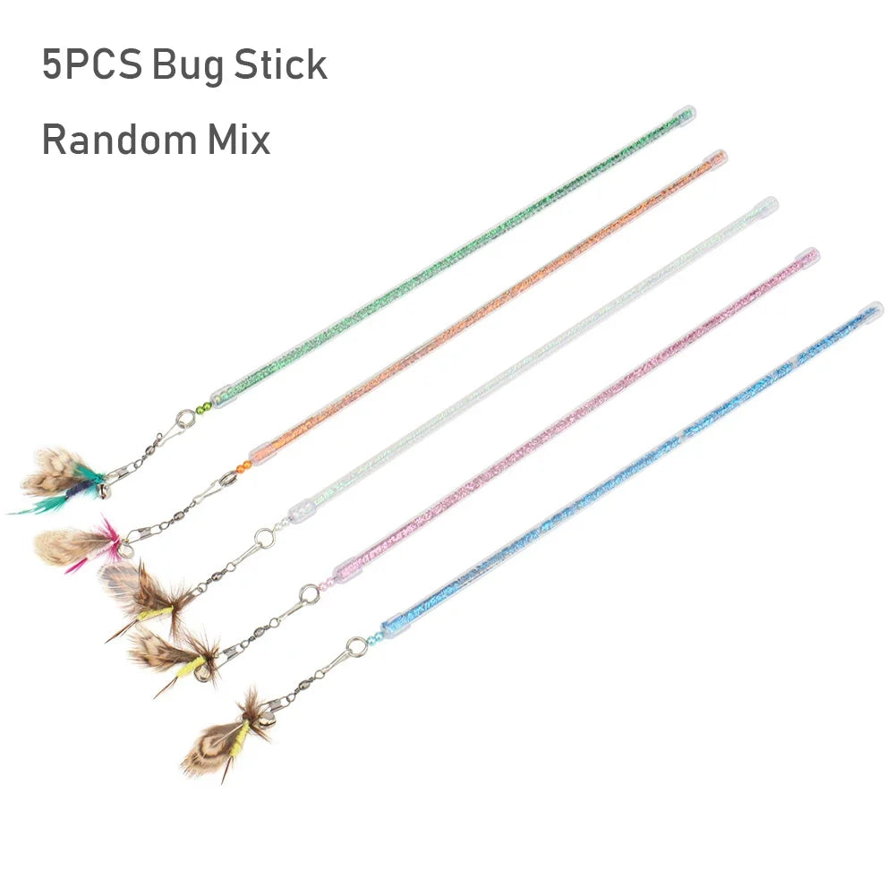 Multi-style Bell Ball Cat Plaything Wand – 3 Colors