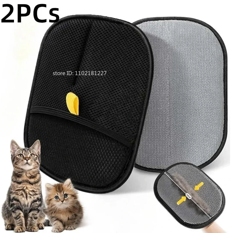 Upgraded Pet Hair Cleaning Removal Gloves – Cat Supplies