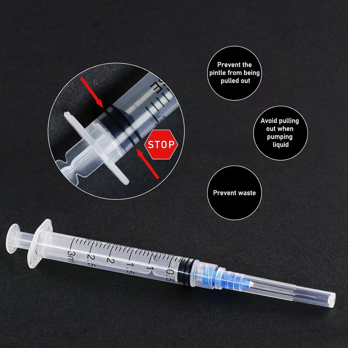 3ml Disposable Luer Lock Syringe,Suitable - MyPetDollar.com