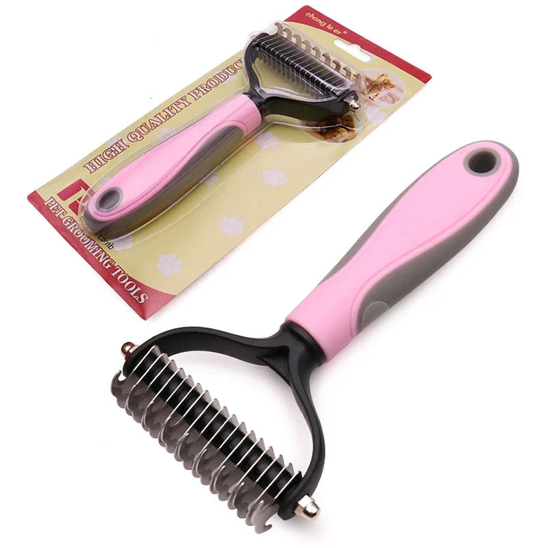 Pets Fur Knot Cutter Dog Grooming Shedding Tools Cat Hair – 2 Sizes