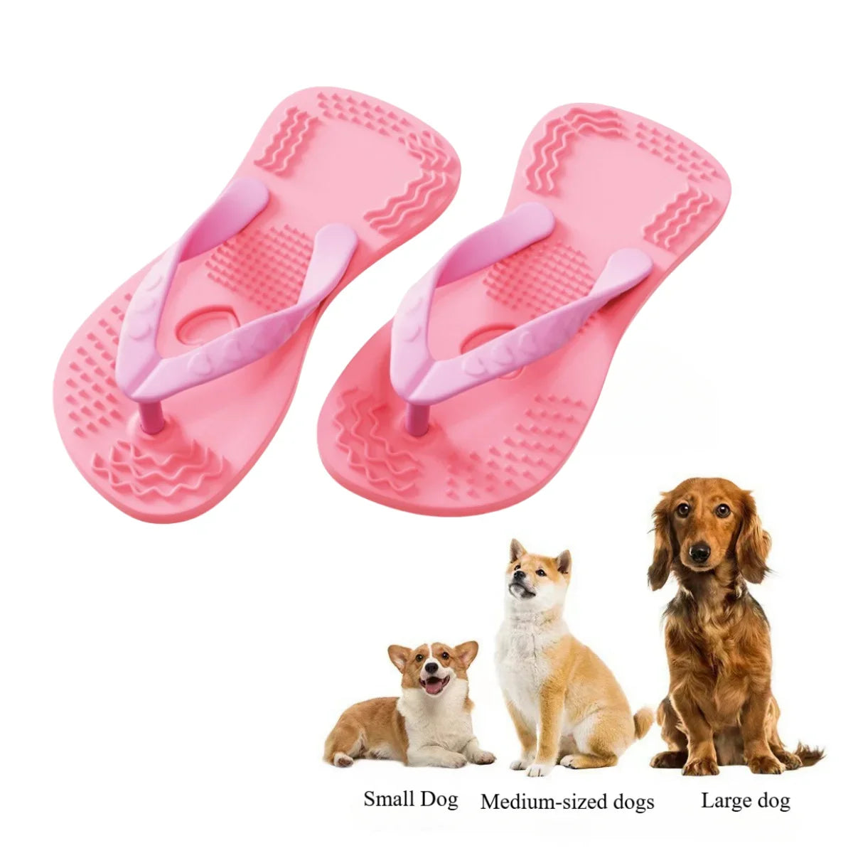 Dog Silicone Teething Toys Flip-Flop Shaped - MyPetDollar.com
