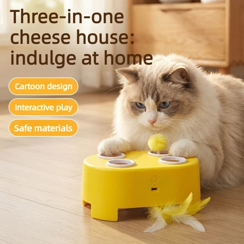 New3 in 1 Electric Tease Cats Toys Indoor - MyPetDollar.com