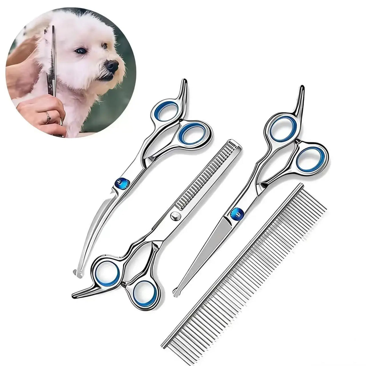 Safe and Precise Professional Pet Grooming Scissors – 4 Colors