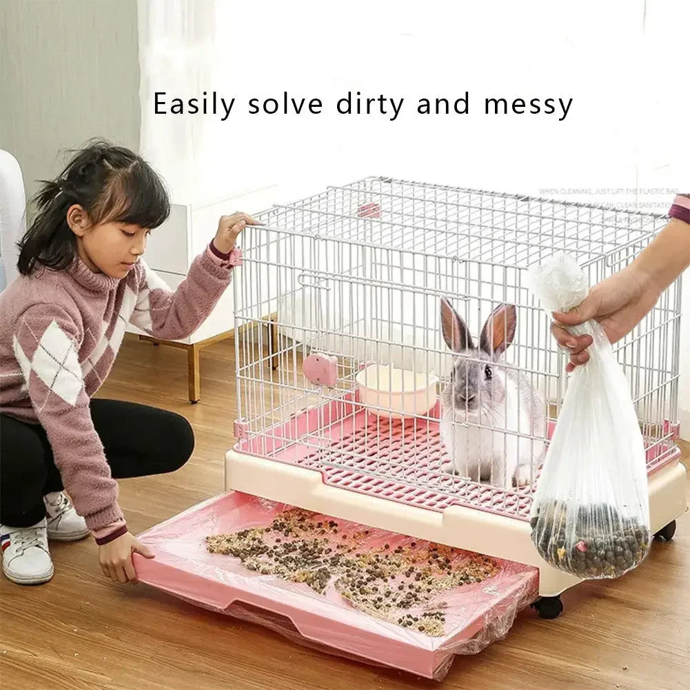 Disposable Rabbit Cage Liner Pet Tray - MyPetDollar.com