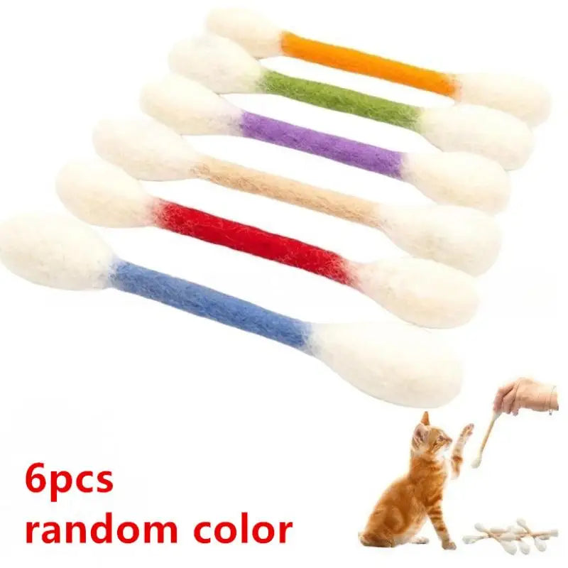 Max-111 Giant Cotton Swab Shaped Catnip Plaything, Durable