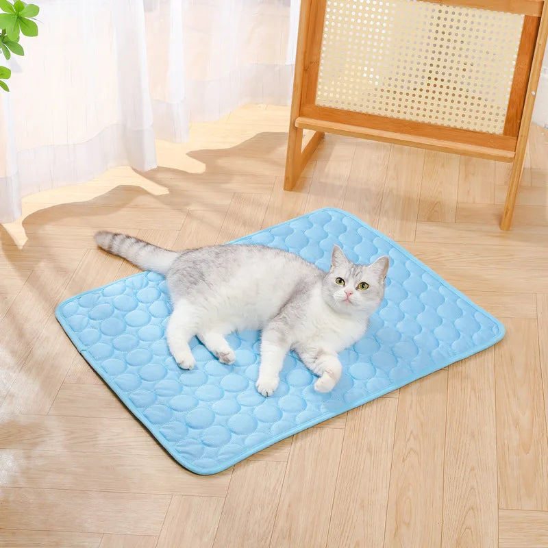 Pet Summer Ice Silk Mat Cooling Sleeping Mat - MyPetDollar.com