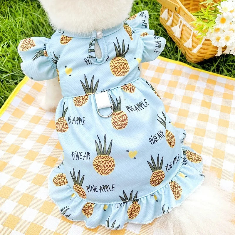 Princess Style Dog Dresses Summer Strawberry - MyPetDollar.com