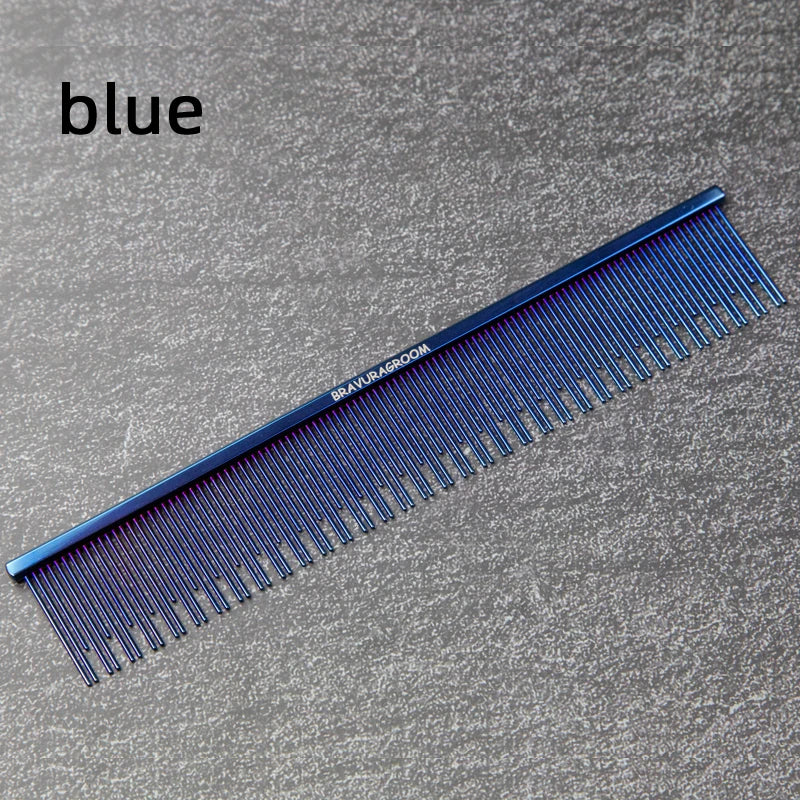 Bavura Pet Grooming Comb Stainless Steel Aluminum Alloy – 2 Colors