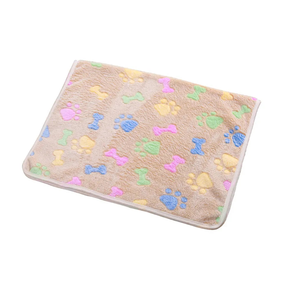 Warm Pet Blanket Brown 60x40cm Dog Cushion - MyPetDollar.com