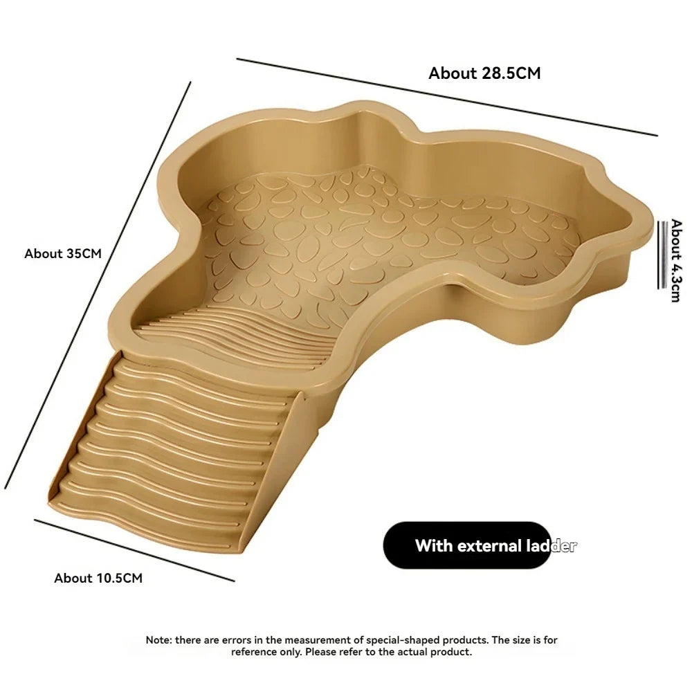 Reptile Bathing Pool Feeding Dish Water Bowl – 15 Colors