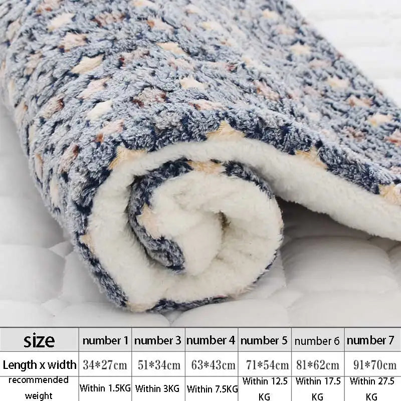 Soft Flannel Thickening Pet Soft Fleece Pad - MyPetDollar.com