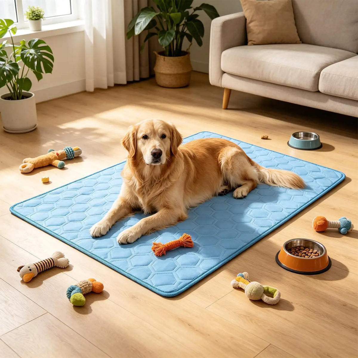 Dog Cooling Mat Hot Summer Non-Slip Cushion - MyPetDollar.com