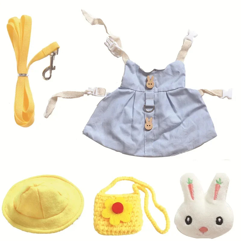Cute Small Animals Harness Leash Set Print - MyPetDollar.com