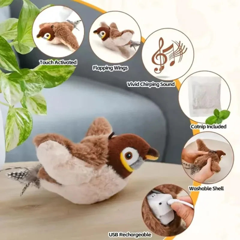 Pet Toy Cat Plush Toy Emulates the Sound - MyPetDollar.com