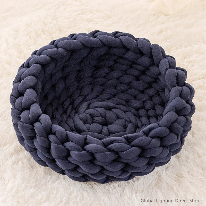 Handmade Knit Warm Soft Dog Cat Bed Mats Pet - MyPetDollar.com