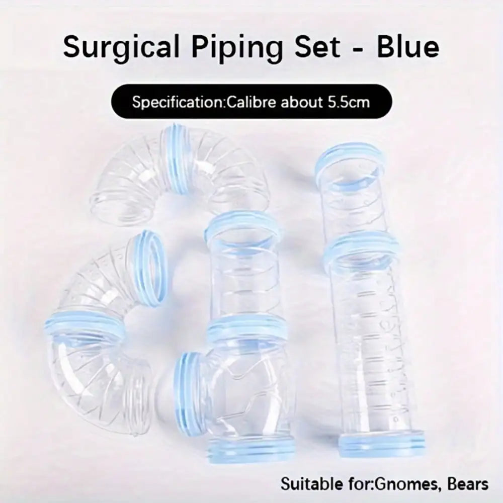 Transparent Small Pet Tunnel Set – 3 Colors