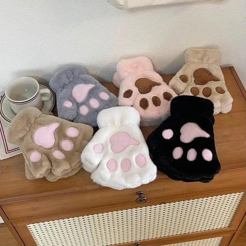 Lovely Plush Cat Claw Paw Gloves Plush - MyPetDollar.com