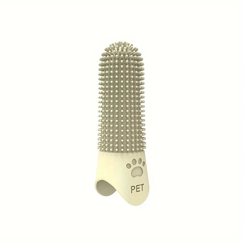 360 Degree Silicone Finger Toothbrush for Dogs & Cats Reusable, Soft