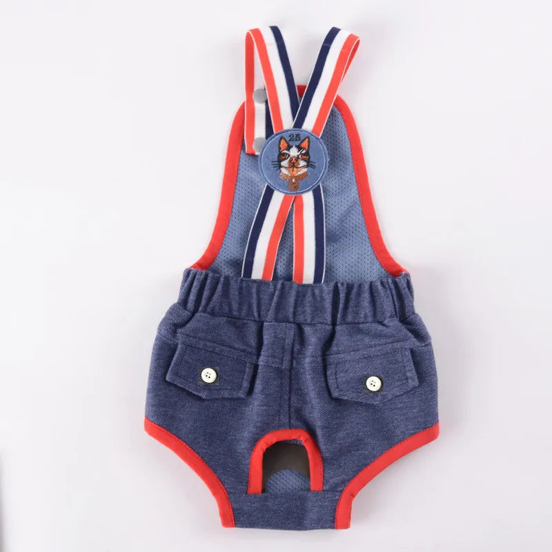 Cat Dog Female Panties Denim Strap Pet - MyPetDollar.com