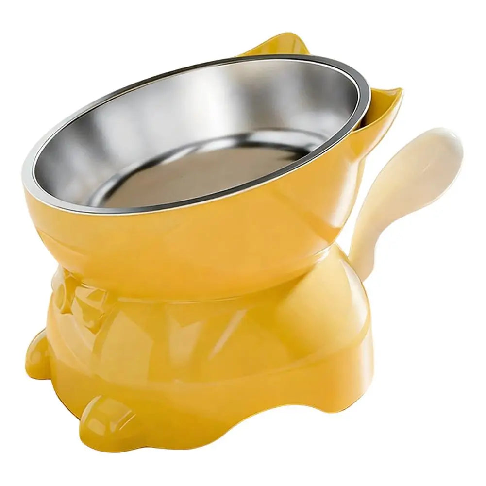 Stainless Steel Creative Cat Head Shaped Bowl – 6 Colors