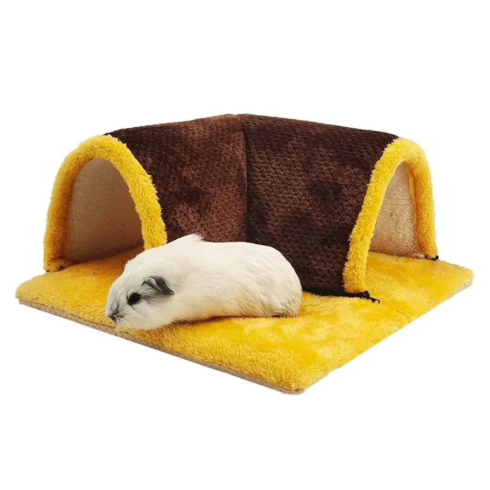 Fleece Warm Guinea Pig Hideout Tunnel Bed – 3 Colors