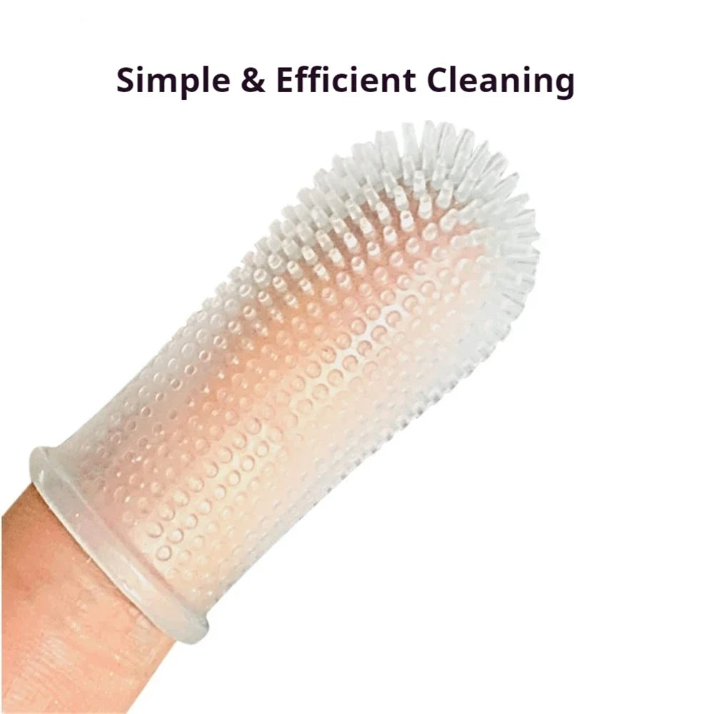 Pet Cats Dogs Silicone Brush Toothbrush - MyPetDollar.com
