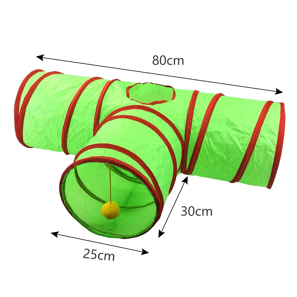 Foldable Christmas Cat Tunnel Pet Supplies Fun Plaything, Interactive – view 9