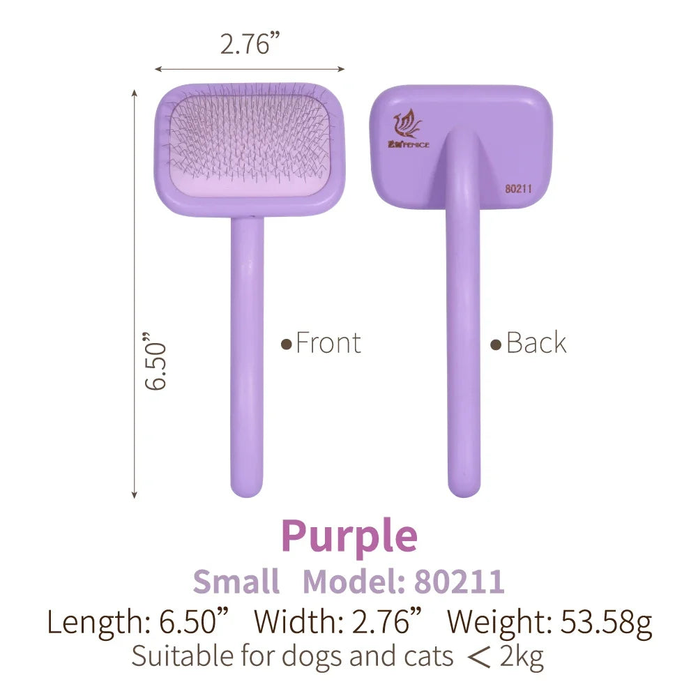 Fenice Pet Grooming Steel Shedding Long Comb
