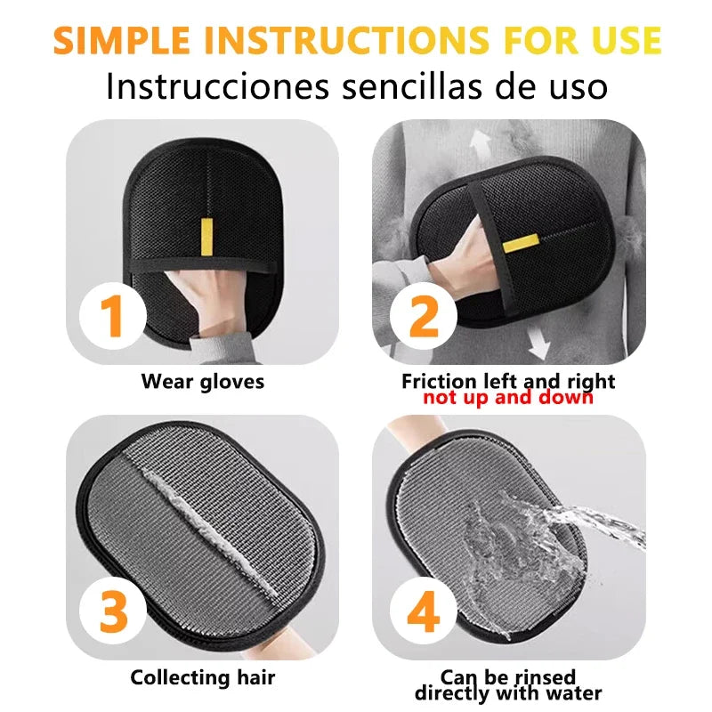 5-Finger Reusable Double-Sided Pet Hair - MyPetDollar.com