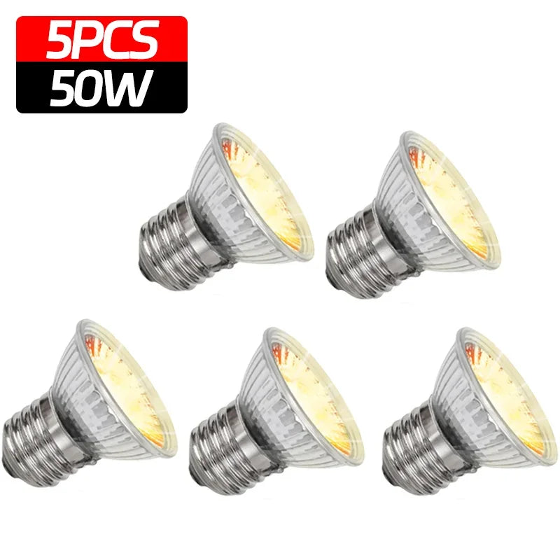 25 50 75w UVA UVB Reptile Lamp Bulb Turtle Basking UV Light – 9 Colors