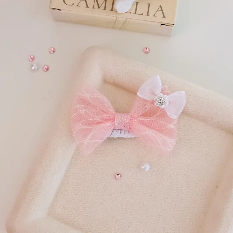 Pet Handmade Bb Clip Hair Long Haired Cat Bow Headband Malzis – 16 Colors