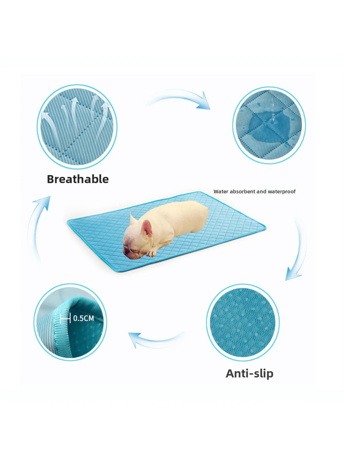 Summer Pet Ice Pad Dog Bed | Breathable Mesh - MyPetDollar.com